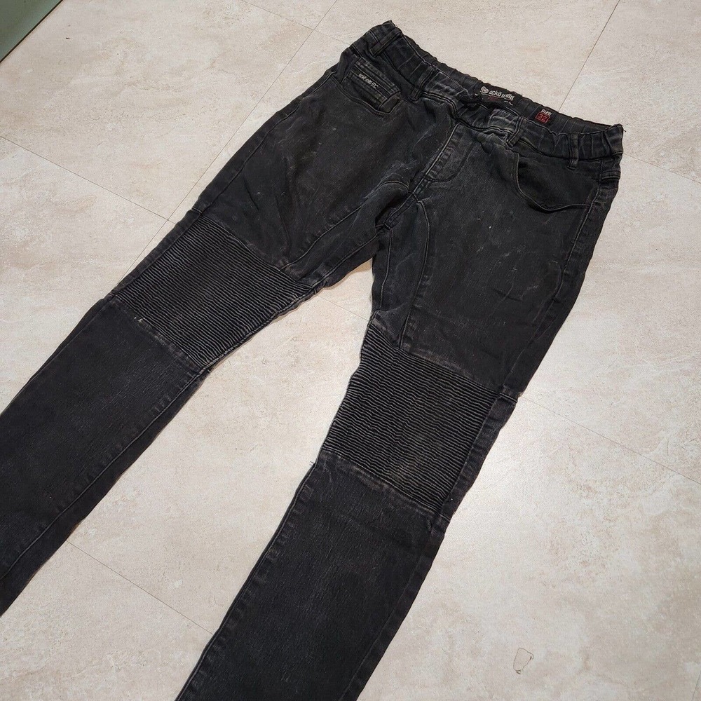 Ecko Unltd Jeans Mens Size 32x29 Black Soft Denim Cargo‎ Pants Streetwear